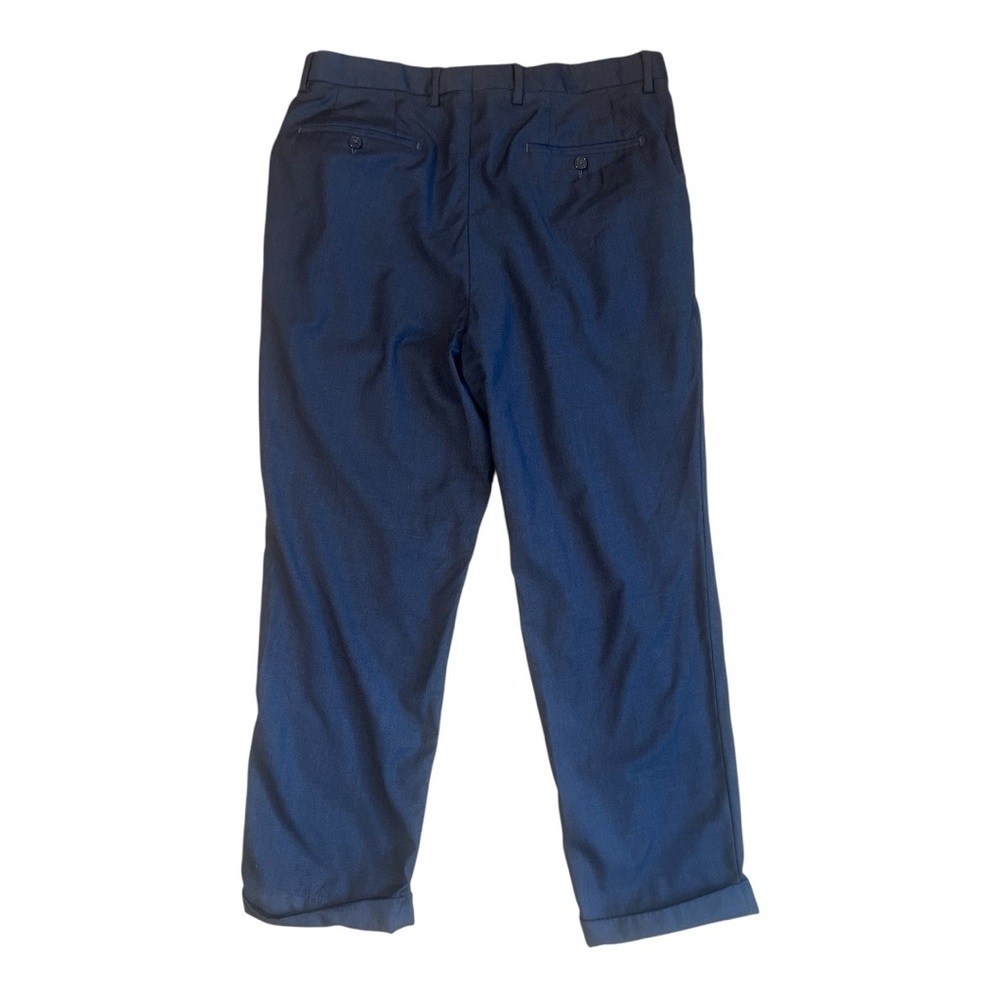 Santorelli Luxury Serge Navy Blue 100% Virgin Wool Romeo‎ Size 36 SE1 - Picture 2 of 5